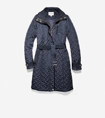 signature quilted zip front coat