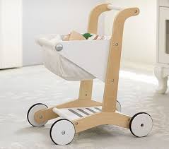 Wooden Shopping Cart Pottery Barn Kids Toy Kitchen Accessories Pottery Barn Kids Wooden Toys