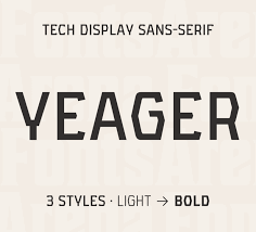 Explore nelson designed by laura worthington at adobe fonts. Free Font Yeager By Jeremy Nelson Fontsarena