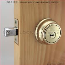 This double door lock system is usually found in commercial or industrial applications. Mul T Lock Online Mul T Lock Mt5 Hercular Captive Key Deadbolt Decorative Style