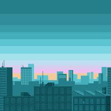 Cityscape Parallax Icon Pixel Art Buddy Icons Forum Avatars Pixel City Pixel Art Geeky Art