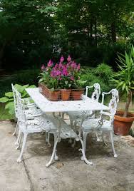 Craigslist Score Vintage Patio Furniture Powder Coating Victoria Elizabeth Barnes Vintage Patio Vintage Patio Furniture Patio Inspiration