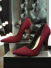 Découvrez la collection de chaussures femme bordeaux pas cher sur le site shoes.fr. Chaussures Suedine A Talons Bout Pointu Mode Femme Escarpin Bordeaux Pompes Talons Chaussures