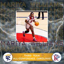 Mariya Williams of @kingu_wbb was named to the Women's Basketball Third  Team All-Conference Carolinas! #LeadServeAchieve #KingPride