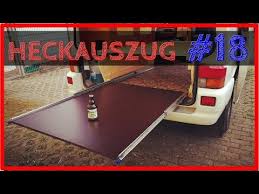 Unsere holzschubladen werden alle auf maß gefertigt und bieten ihnen nebenbei noch eine große gestalterische vielfalt! Heckauszug Bauen Vw T4 Camper Ausbau 19 Youtube