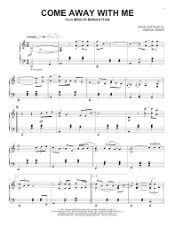 Parole de come away with mecome away with me (viens loin avec moi) come away with me in the night viens loin avec moi dans la nuit viens locome away with me in avec moi and i will write you a song et je t'écrirai une chanson come away with me on a bus, viens loin avec moi en car. Come Away With Me Von Norah Jones Klaviernoten Download