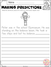 Free Making Predictions In 2020 Making Predictions 2nd Grade Worksheets First Grade Freebies