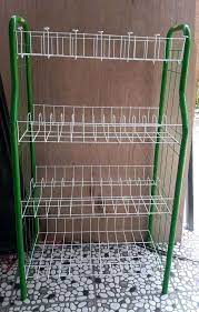 Partisi ruangan, meja, lemari dapur, meja tv, hingga rak piring. Rak Piring Besi Pipa Berdiri 4 Susun Matahari Sun Master Perlengkapan Rumah 538736402