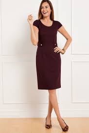 Luxe Ponte Sheath Dress | Talbots