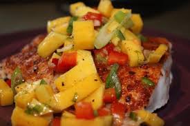 1 medium (1 cup) mango, coarsely chopped. Red Snapper With Mango Salsa Snapper Recipes Mango Salsa Recipes Fish Recipes