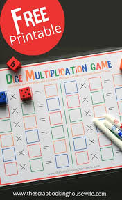 All you'll need to play is two dice per person, a pen or pencil, and the printable dice game pdf at the bottom of this post. Ellabella Designs Printable Math Games Math Multiplication Games Math Games For Kids