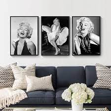 Oct 13, 2017 · this is the sad last picture of sabrina, the women who became famous as britain's answer to marilyn monroe. Marilyn Monroe Nordic Canvas Painting Wall Art Home Decor Diy Pretty Women Black White Vintage G Bedroom Living Room Supply Painting Calligraphy Aliexpress