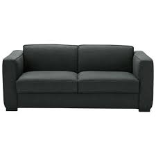 Canapé convertible guide d'achat pour bien choisir ! Canape Lit 3 Places Gris Anthracite Berlin Maisons Du Monde