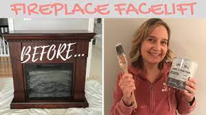 The best deals on double sided and see through electric fireplaces online. Fireplace Makeover With Annie Sloan Chalk Paint Youtube