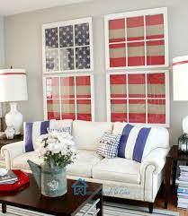 Red White And Blue Living Room Americana Living Rooms Blue Living Room Home Decor Styles