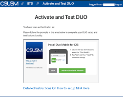Once the device options menu opens, click the maroon icon that looks like a garbage can. Duo Multi Factor Authentication Mfa Instructional Information Technology Services Iits Csusm