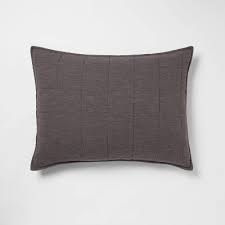 King shams are about 36 inches wide and 20 inches high, while standard ones are 26 inches wide and 20 high. Space Dye Design Pillow Shams Target