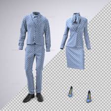 Airline Cabin Crew Or Hotel Staff Uniforms Mock Up Staff Uniforms Airline Cabin Crew Hotel Uniform