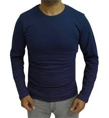 Erkek Uzun Kollu Slim Fit Duz Sweatshirt Acik Mavi Uzun Kollu Fit Erkek Sweatshirt