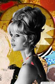 Golden Brigitte Bardot By Zabu Stewart Art Print By Zabu Stewart Brigitte Bardot Art Brigitte