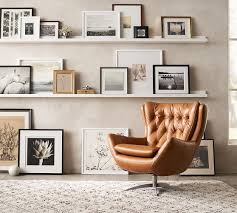 Wells Leather Swivel Armchair Pottery Barn In 2021 Apartment Interior Design Interior Swivel Armchair • swivel mechanism allows the chair to turn a full 360 degrees;
