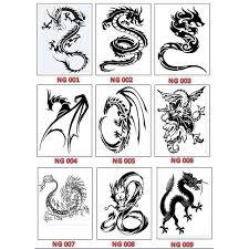Ide desain gambar tato tulisan terbaru 2016 contoh desain gambar tato tulisan keren. Tato Temporer Gambar Naga Ukuran 8x6cm Anti Air Shopee Indonesia
