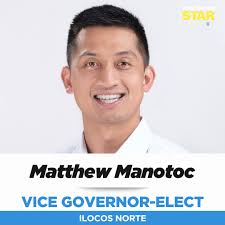 VICE GOV. MATTHEW MANOTOC Matthew Manotoc, son of Senator Imee Marcos, has  been proclaimed as the vice governor of Ilocos Norte following his win  during the 2025 midterm elections. #BilangPilipino2025 #Election2025