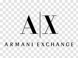 And it is not just ordinary eagle, no. A X Armani Exchange Logo A X Fashion Black And White Transparent Png