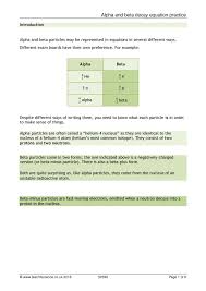 In this section, we explore the major modes of. Alpha And Beta Decay Worksheet With Answers