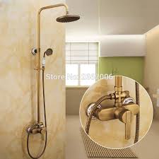 Whether you need to update the tub, the shower, or both, delta has bathroom tub and shower fixtures for every preference. Freight Free Brand New Shower Set Antique Finish Copper Bath Faucet With Shower Wall Mount Water Mixer Shower Set Ch Mixer Shower Bathroom Fixtures Copper Bath