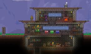 Start with base is a small mod which generates a base at the end of world generation considering all npc's of all active mods. Pre Hardmode Base Terraria House Ideas Terraria House Design Terrarium Base