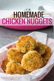 Homemade Chicken Nuggets Recipe Chicken Nugget Recipes Homemade Chicken Nuggets Ground Chicken Recipes Easy