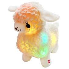 Bstaofy Light Up White Lamb Led Stuffed Animals Sheep Soft Plush Toy Birthday Christmas Glow Gift For Kids 10 Inch