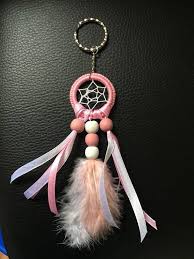 Attrape Reves Porte Cle Le Cercle Mesure 32 Mm Plusieurs Coloris Disponibles A L Unite N H Dream Catcher Decor Dream Catcher Keychain Making Dream Catchers