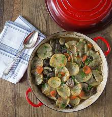 French Oven Baked Beef Stew Baeckeoffe Recipe Oven Baked Beef Stew Baked Beef Stew Stew