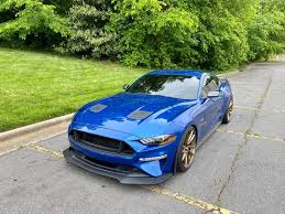 Mustang color customization options for 2018 holiday ford wi blog. Ford Mustang Gt S550 Blue With Bronze Velgen Vf5 Wheel Front