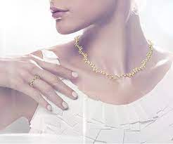 Swarovski Clear Crystal Fidelity Collar Necklace Gold 1121078 Gold Collar Necklace Collar Necklace Necklace