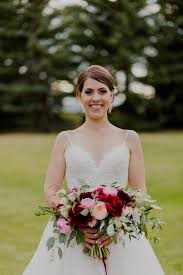 It's that time of year from jana & derek's pincushion protea wedding floral design: Peony Bridal Bouquets Calgary Weddings