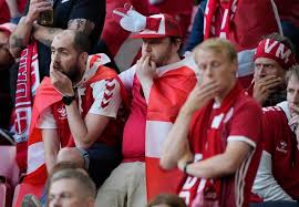 Fans stunned by collapse of denmark's christian eriksen in euro 2020 game. V9g8yfia Duj0m