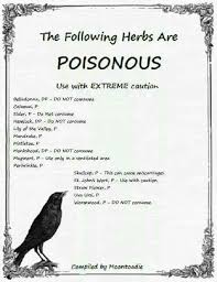 Poisonous Herbs Healing Herbs Herbal Magic Herbalism