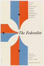 Cover For The Federalist By Elaine Lustig Via Mid Century Modern Graphic Design Modern Graphic Design Book Cover Design Vintage Book Covers