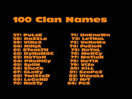 Battle royale game mode by epic games. 100 Clan Name Ideas Youtube