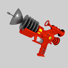 Retrofuturistic Raygun 3d Model Ad Retrofuturistic Raygun Model In 2020 Raygun Retro Futuristic Cute Designs To Draw