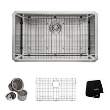 We researched 221+ kitchen sinks from best kitchen brands and listed 14 best kitchen sinks for the year 2021 with a complete buying guide. Kraus Khu100 30 R20 Stainless Steel 30 Single Basin 16 Gauge Stainless Steel Kitchen Sink For Undermount Installations Basin Rack And Basket Strainer Included Faucet Com