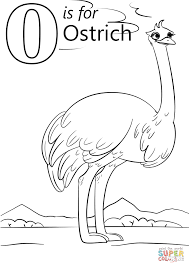 Letter O Is For Ostrich Coloring Page Free Printable Coloring Pages Printables Free Kids Coloring Preschool Coloring Pages Abc Coloring Pages