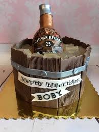 Birthday Cake Liquor Bottle With Name Chivas Regal Whiskey Bottle Cake Original Birthday Cake Idea For Men Cake For Husband Birthday Cake For Husband Birthday Cakes For Men