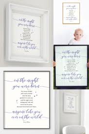 Baby boy bedroom wall art. Boy Newborn Blue Nursery Decor Wall Art On The Night You Etsy Nursery Wall Art Printable Nursery Wall Art Boy Nursery Decor Wall Art