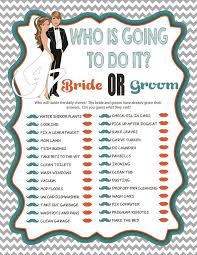 Printable Bridal Shower Game Who Is Going To Do It Printable Bridal Shower Games Bridal Shower Games Couple Wedding Shower