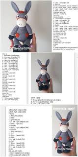 Amigurumi Donkey Esek Yapilisi Free Crochet Pattern Esek Dolgu Oyuncak Hayvan Orgu Projeleri