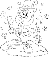 The leprechaun enjoys practical jokes on st. Leprechaun Coloring Page Printable Coloring And Malvorlagan